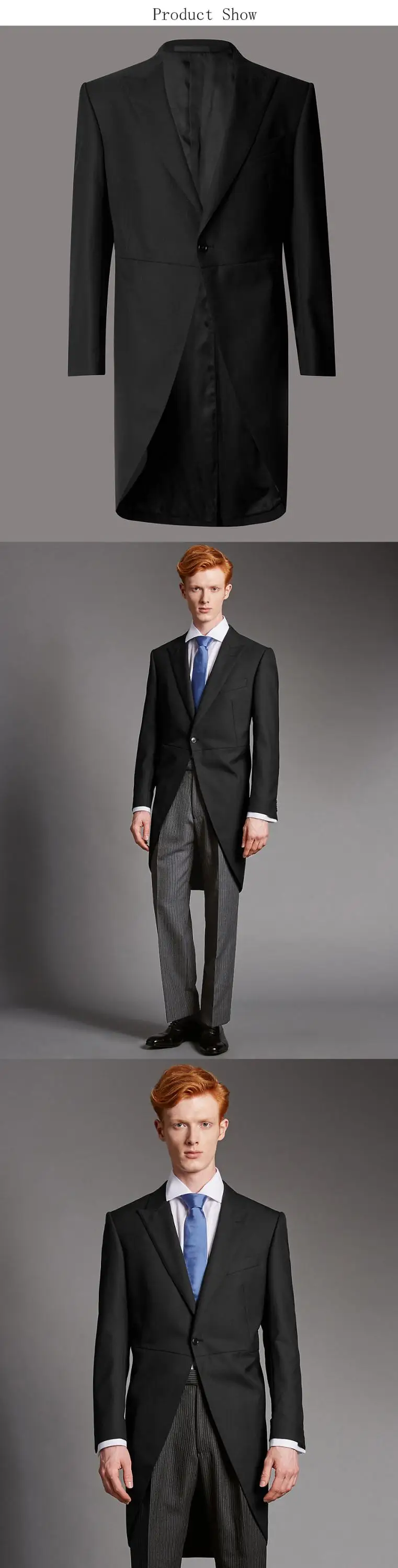 Top Exquisite Manner Hochzeit Schwarz Kleid Mantel Tails Anzug Buy Kleid Mantel Tails Manner Anzug Manner Hochzeit Anzuge Product On Alibaba Com