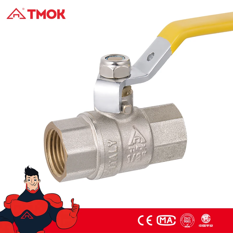 Natural Gas Safety Valve Brass Ball Valve Ce Iso Approved 1/2"1