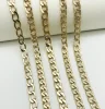 Flat gold aluminum chains for bags, waist chains boys jeans and accessories