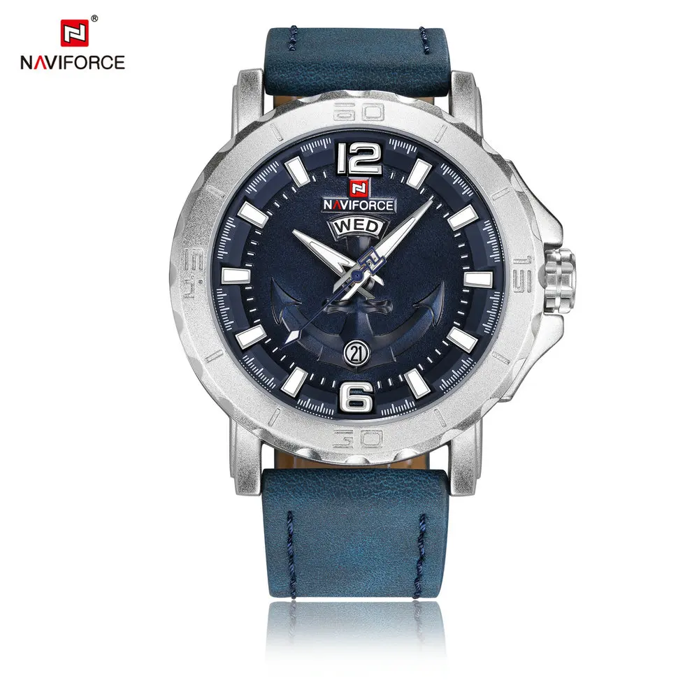 

NAVIFORCE NF9122 Men Japan quartz watch Fashion Popular Military Wristwatches, As picture