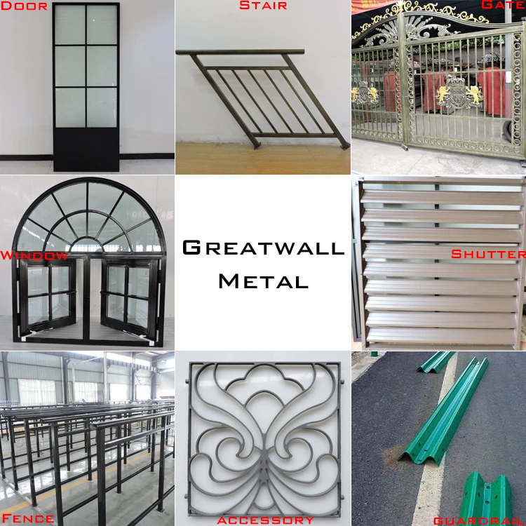 guardrail panels manufacturer outdoor villa security galvanized steel wire short decorative cheap metal garden fencing