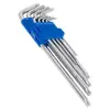 9 PC EXTRA LONG HEX ALLEN KEY WRENCH SET
