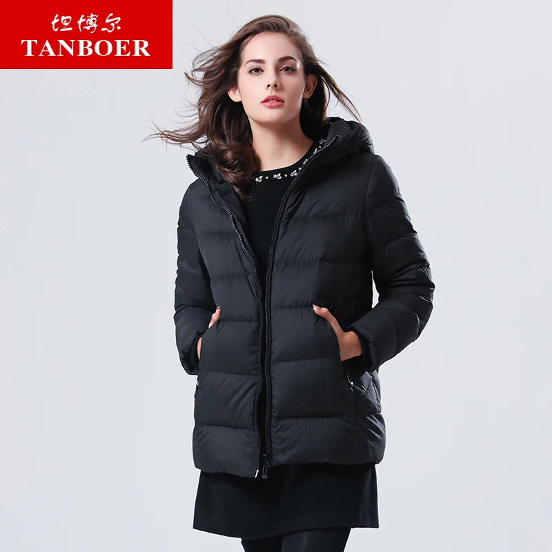 

Black thin cute coat for female red sexy outwear waterproof breathable garment brands middle long winter coat duck down jacket