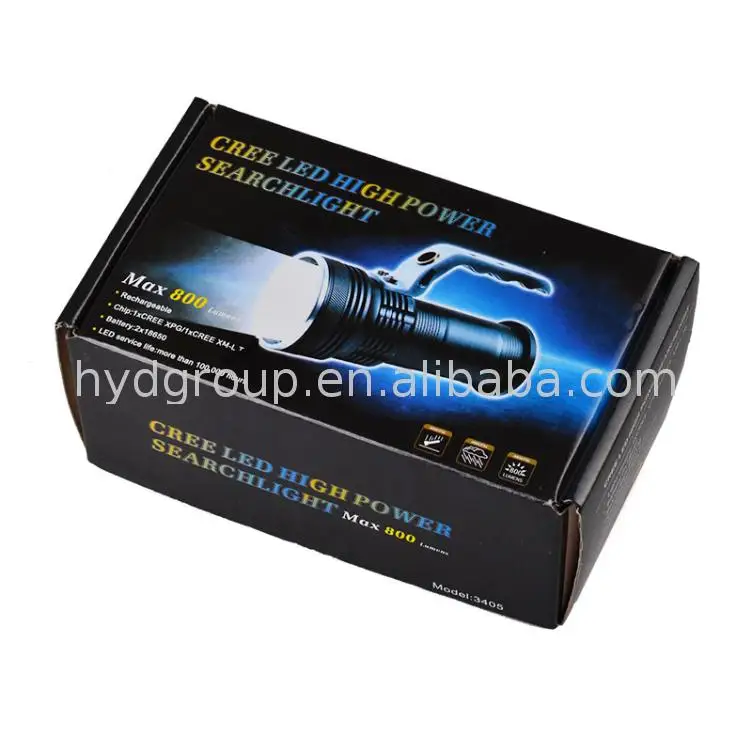 rechargeable handheld flashlight 30000lumens
