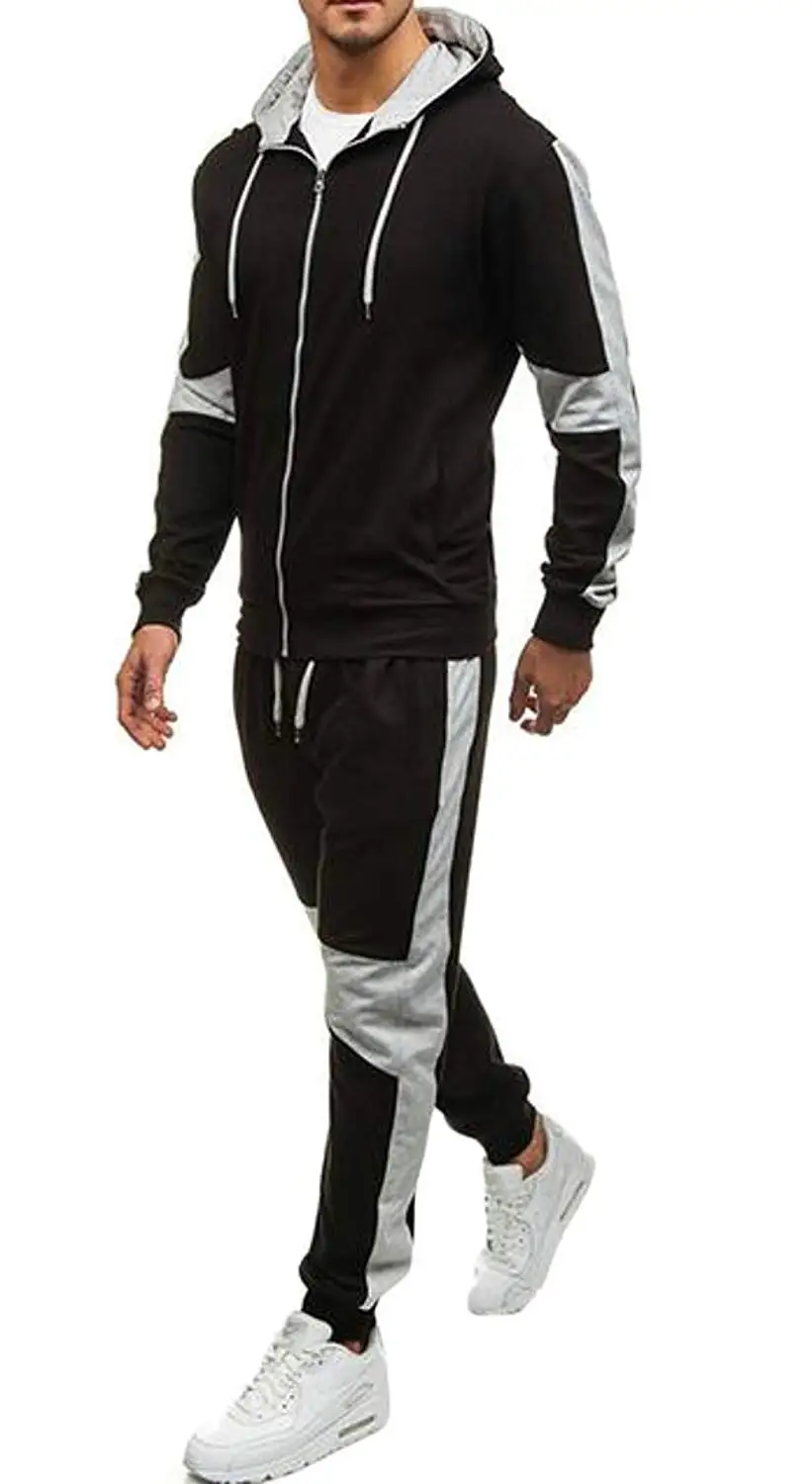 mens two piece sweatsuit