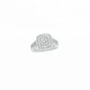 Composite Diamond Wedding Band Ring in Sterling Silver for Women