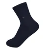 customized spun silk soft feeling casual mid-calf men socks crew dress socks with hand linking toe manufacturer of china