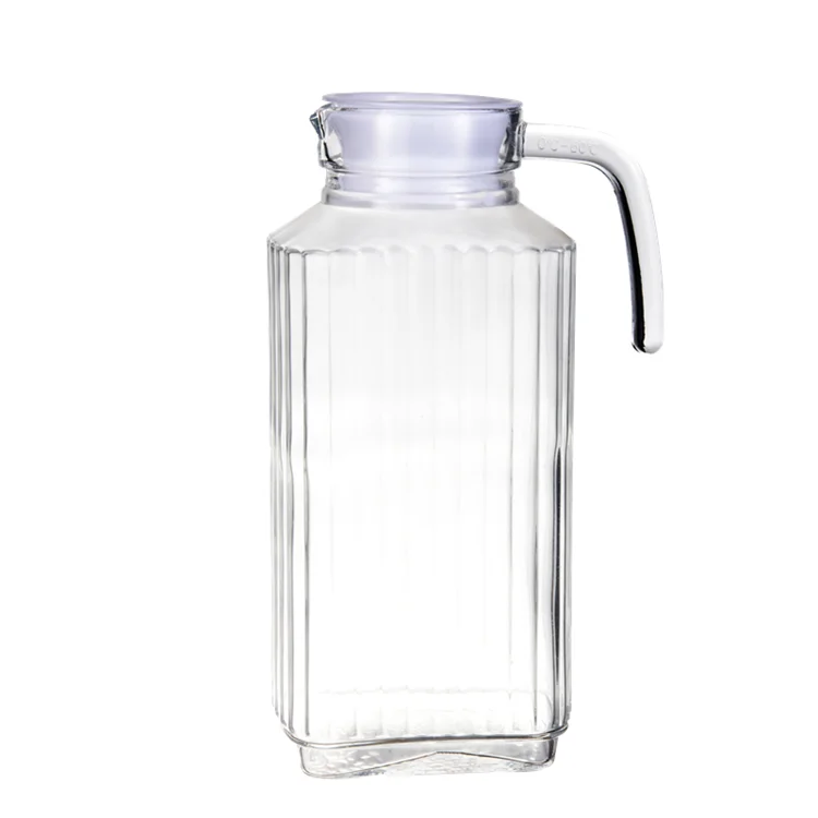 1 Liter Borosilicate Water Jug Glass Pitcher With Lid - Buy ...