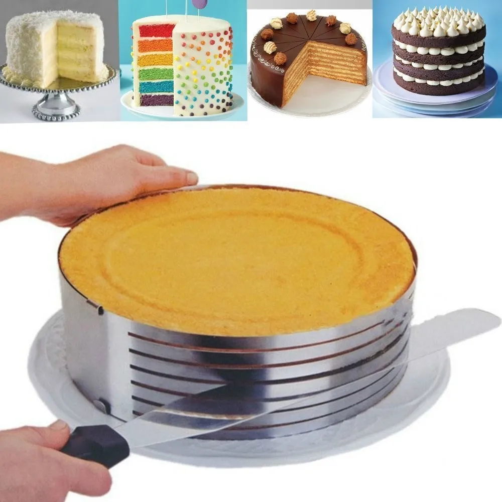 Adjustable Mousse Ring,Stainless Steel Cake Ring Cutter,Layer Cake