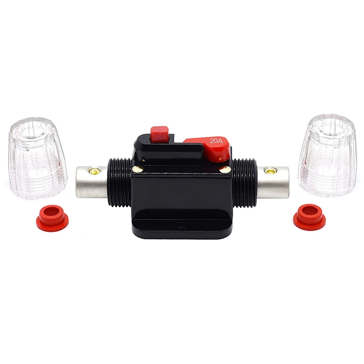 Overload Protection Fuse Holder Car Modified Switch Audio Circuit Breaker 12V DC