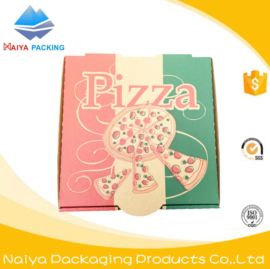 Wholesale Square Custom Printed Corrugated Cardboard Pizza Cartons