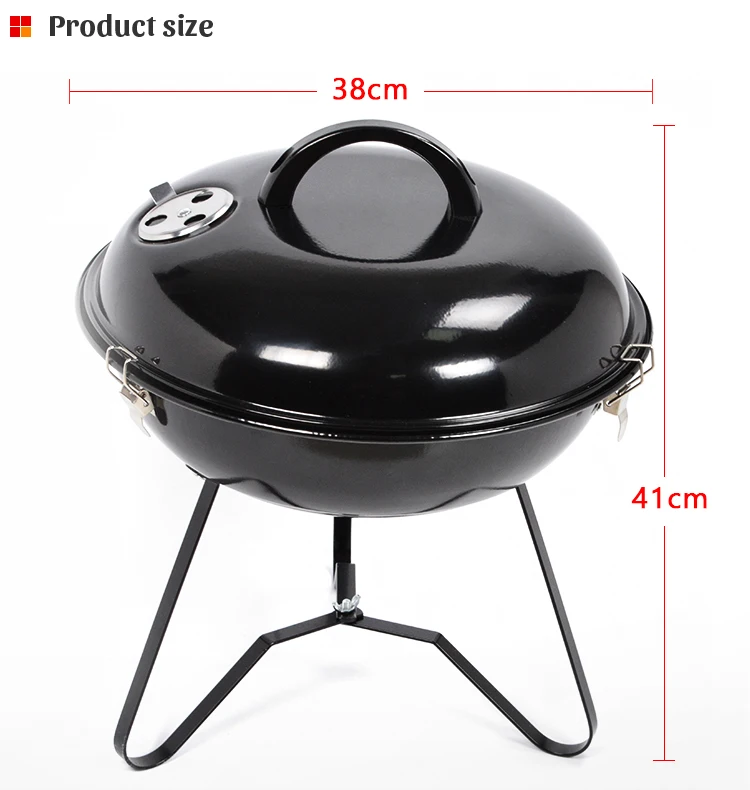 Outdoor Apple Round Charcoal Grill Barbecue Kettle Bbq Metal Grills For
