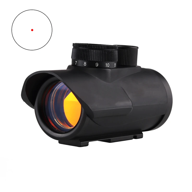 

Tactical 1x30 Red Dot Holographic Sight RGB Dot Sight With 11/20mm Picatinny Weaver Rail Mount, Black