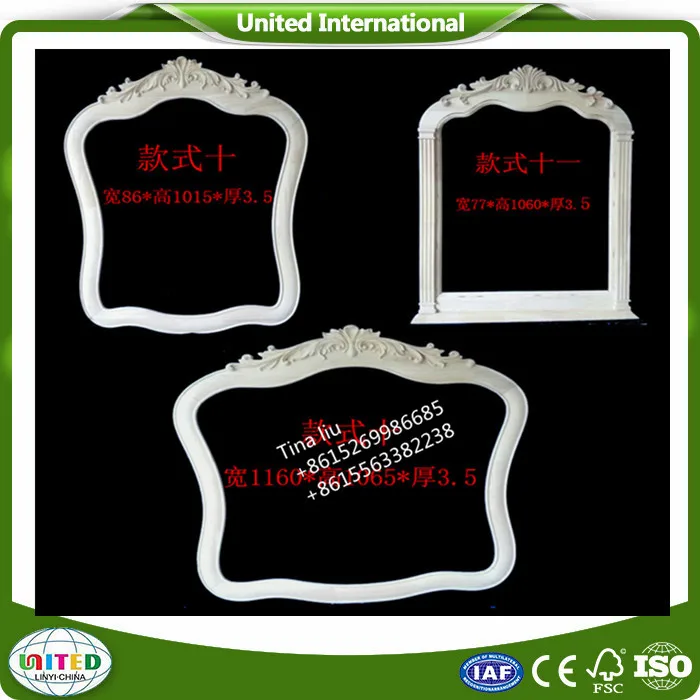 Rosettes onlay Architectural decoration design wooden applique