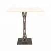 Expert Manufacturer Great Quality Bronze Colored Powder Coated Iron Bar Table With Tower-Like Central Column
