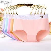 

Women's Underwear Cotton Mid-waist Girls'Triangle panties Student Cotton Fabric
