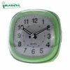green square shape good looking LED backlight progressive beep pvc dial rugby alarm clock