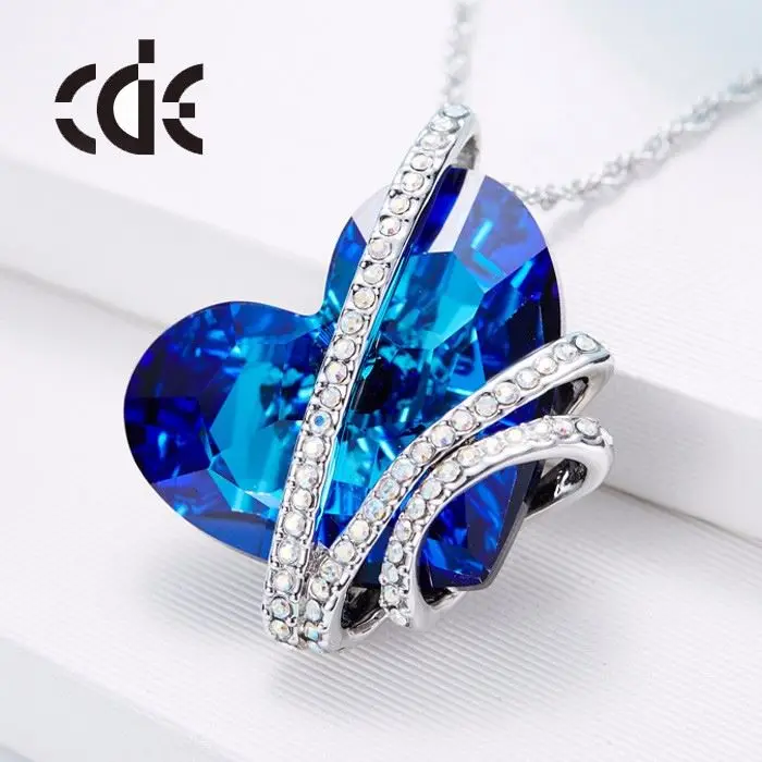 

Gift For Her N1084 Fashion Jewelry Heart Necklace embellished with crystals from Swarovski, As pictures