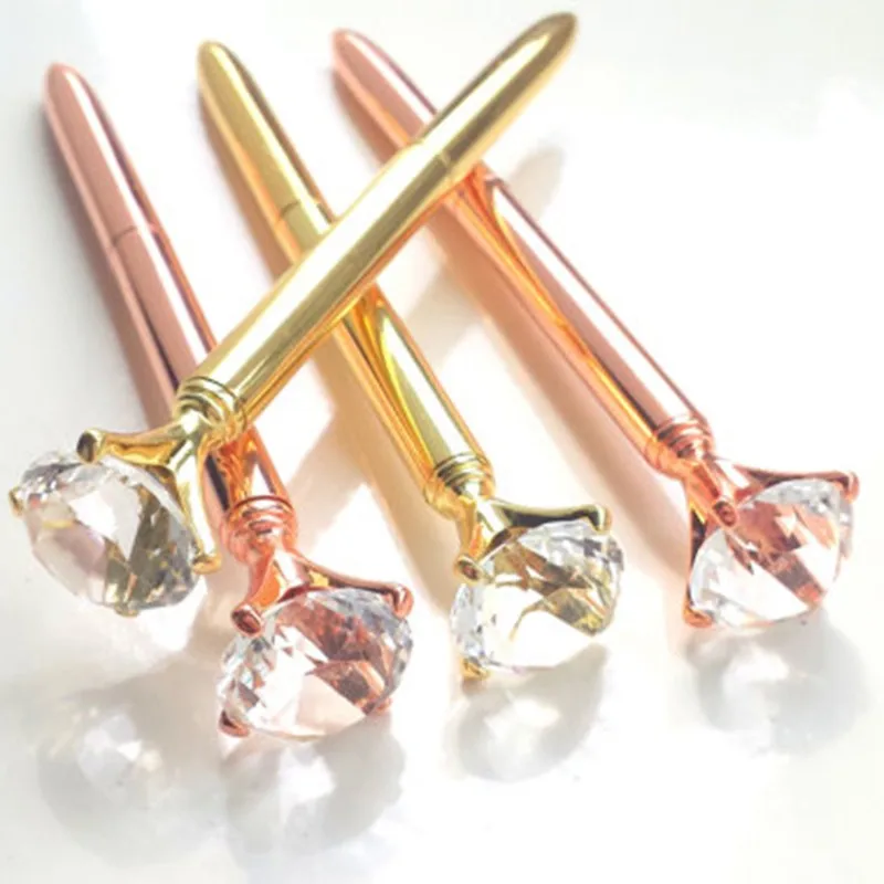 Diamond Top Ballpoint Pen Large Diamond Sparkle Crystal Gem Pen Buy