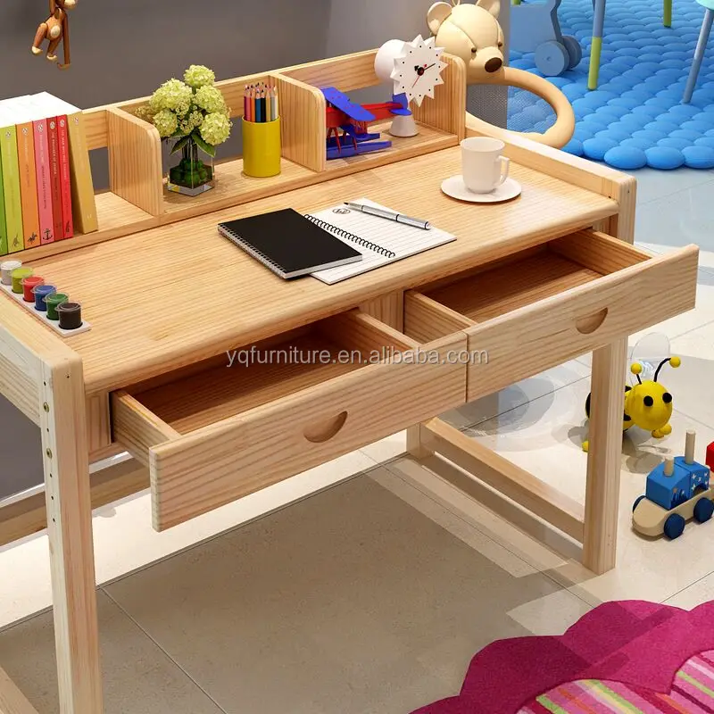Kids & Children Desk Study Table Kids Solid Wooden Study Desk And Chair