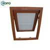Australia Standard Dark Brown UPVC Double Temper Glass Residential Windows With Blind