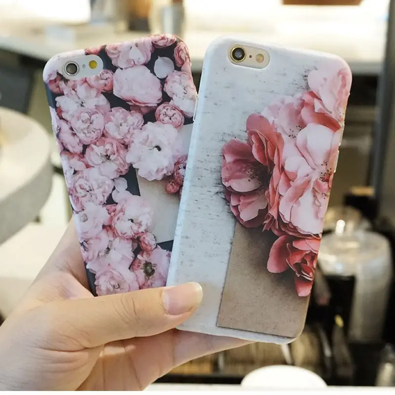 

3D Blossom Cherry Flower Petal Case Cover for Apple iPhone 7 7plus 6 6s 6plus Case Luxury Fundas for Soft TPU Phone bag Cases