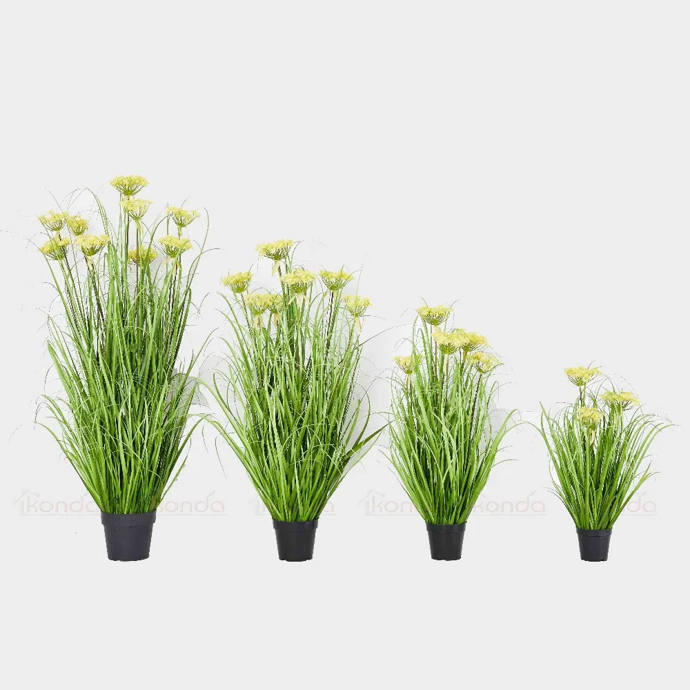 Newest Artificial Onion Grass Decoration Wholesale Artificial Tall Reed