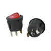 on-off/on-off-on 2 /3position round type illuminated rocker switch