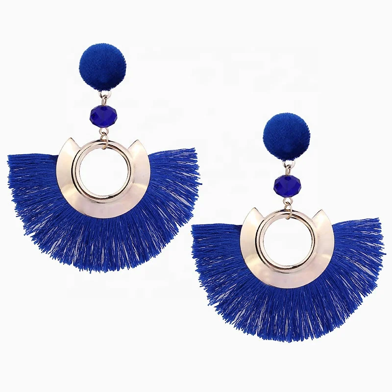 

Shihan SH1520 Fringed Brincos Femme Handmade Statement Tassel Drop Earrings for Women Fashion Jewelry Bohemian