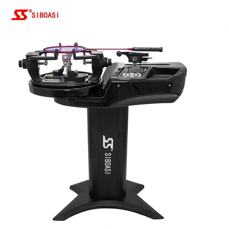 

SIBOASI Cheapest automatic stringing machine used for tennis badminton, Black&red