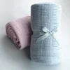 Good Quality Yarn Dyed Baby Cellular Blanket, Soft Cotton Baby Blanket