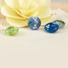 PG-8147 colorful heart shaped flower lampwork glass beads with Crystal Diamond wholesale on alibaba