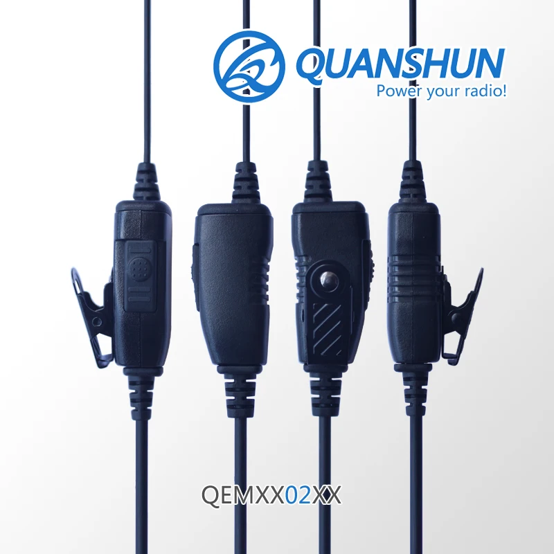 
With in line PTT button and mic earphone walkie talkie headset for Hytera TC-500 