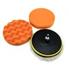 7inch orange hook & loop car polishing and waxing sponge polishing pads for drill