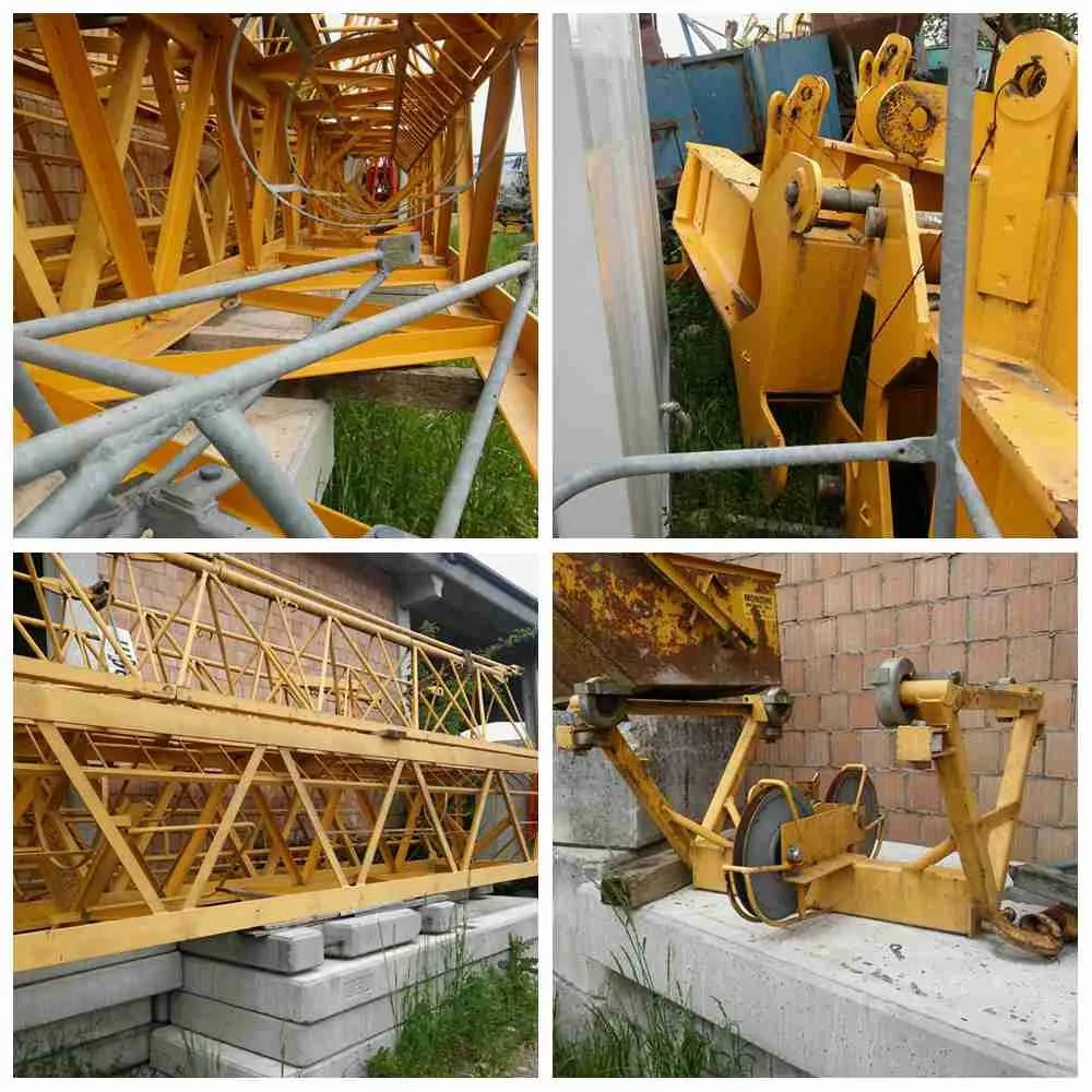 Alibaba Second Hand High Safety Coefficient Slef Climbing Construction Used Tower Crane