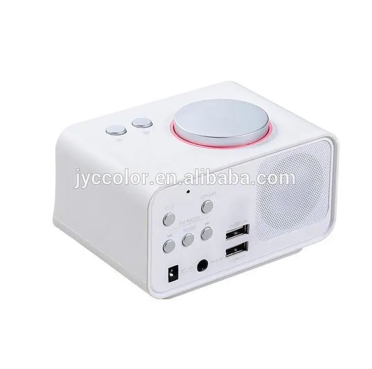 Morning wake up lights colored alarm clock ,HL8py rechargeable fm ...