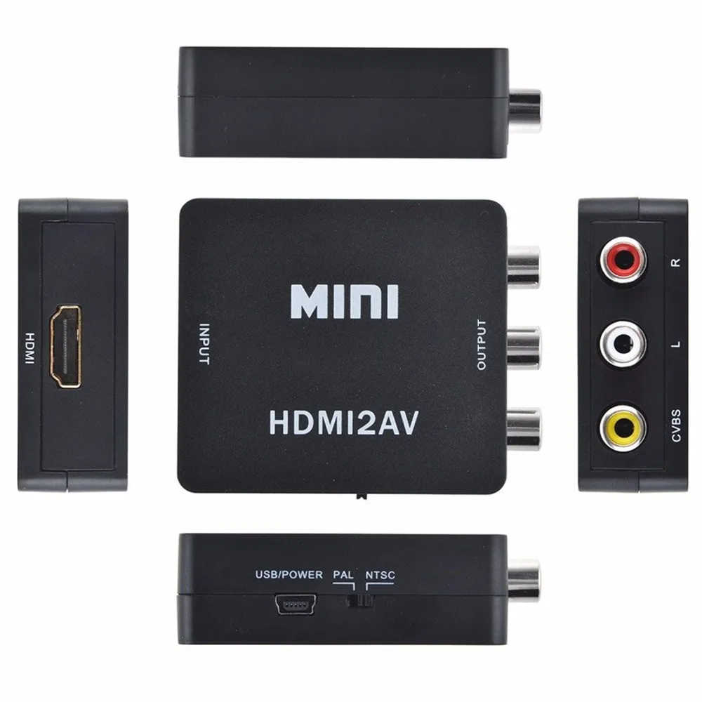 Hdmi A Rca Av Convertidor Hdmi A Adaptador Av Para Android Tv Caja