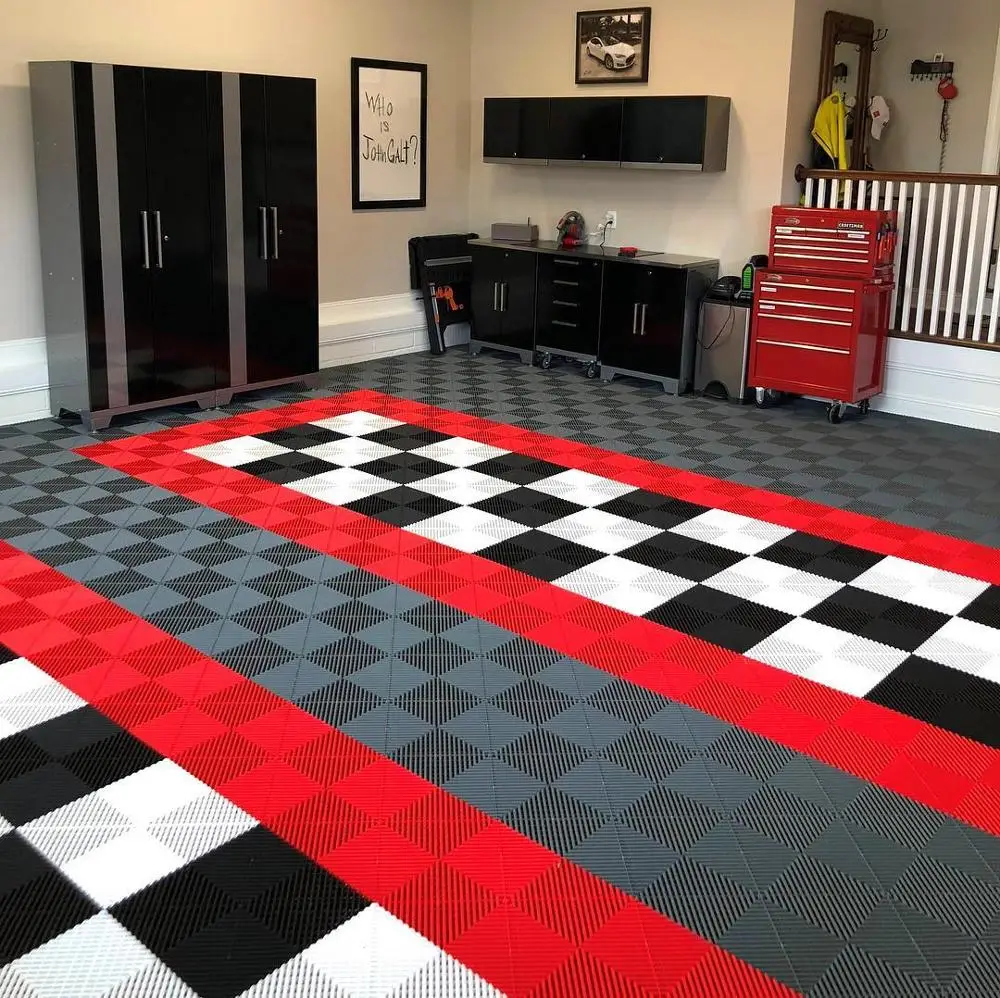 plastic garage floor tiles