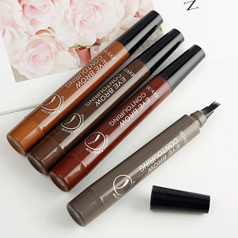 

Microblading Eyebrow Pen Dropship Crisp Brows Waterproof Fork Tip Eyebrow Pencil Long Lasting Fine Sketch Liquid Eye Brow Pencil