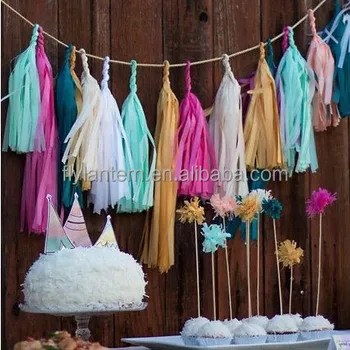 tissue paper garland wholesale