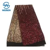 Wholesale Colorful Tulle Backdrop Mesh Dress 2019 Two-tone Gradient Sequin Fabric