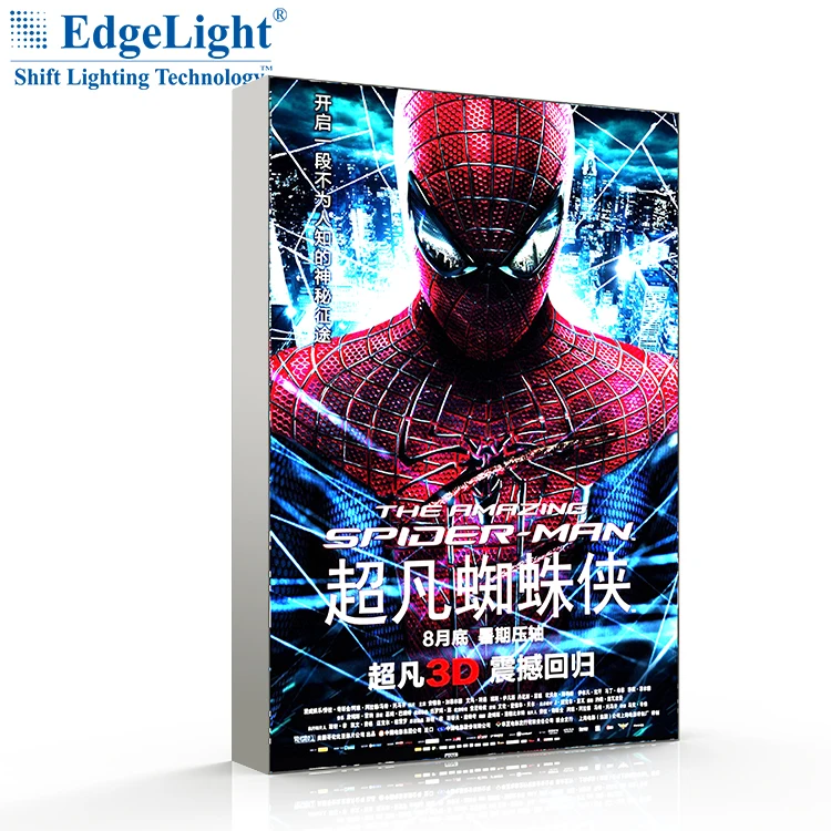 Super slim customized size advertising window led acrylic crystal box displays for real estate agent