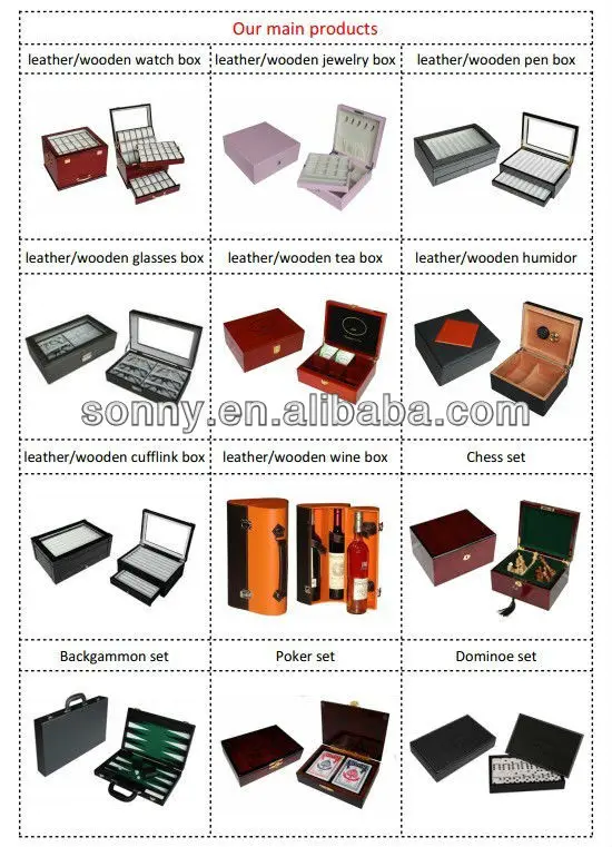 Retail luxury large 30 watches wall hanging wooden box