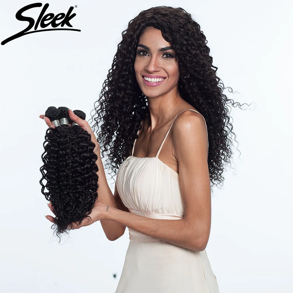 

Top selling double drawn hair Sleek 7A grade jerry curly human hair bundles Brazilian human hair weaving each bundle 100g, Natural color