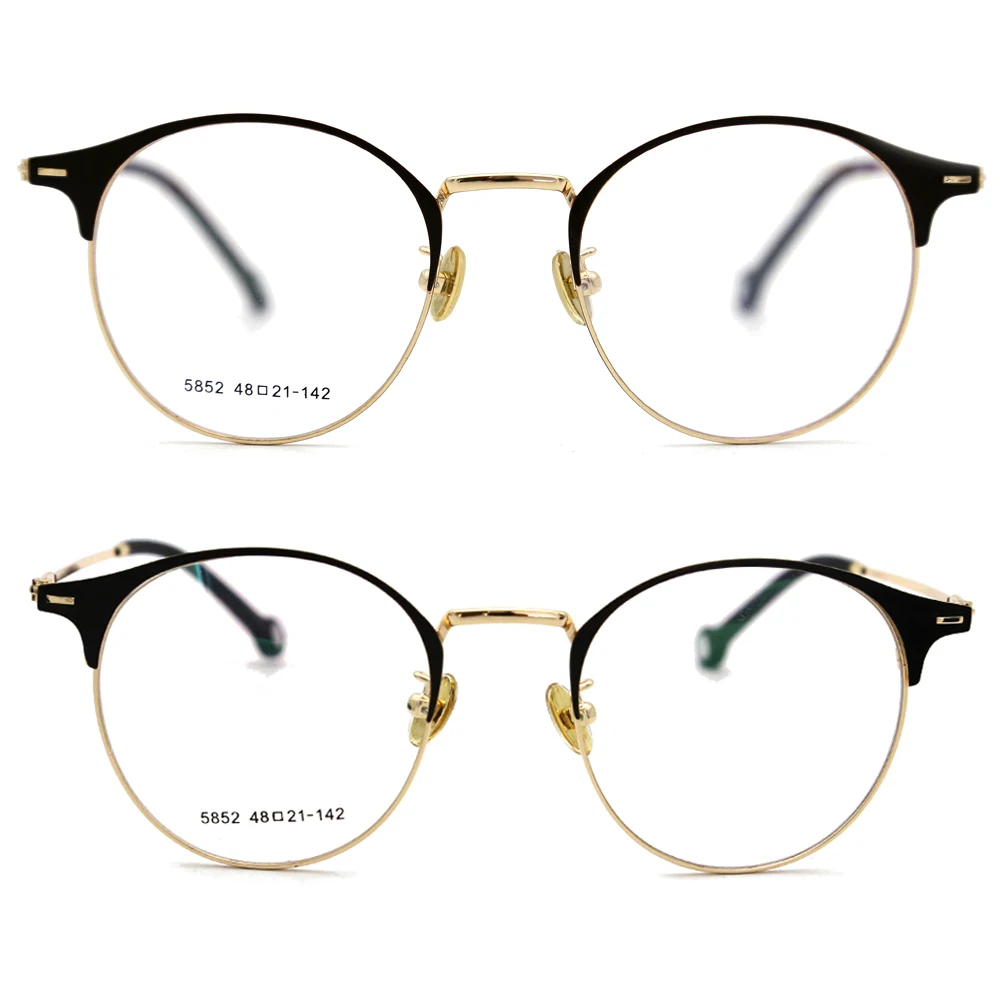 

Wholesale custom eye glass made japanese eyeglass lenses frames Metal Frame for men, Customized available