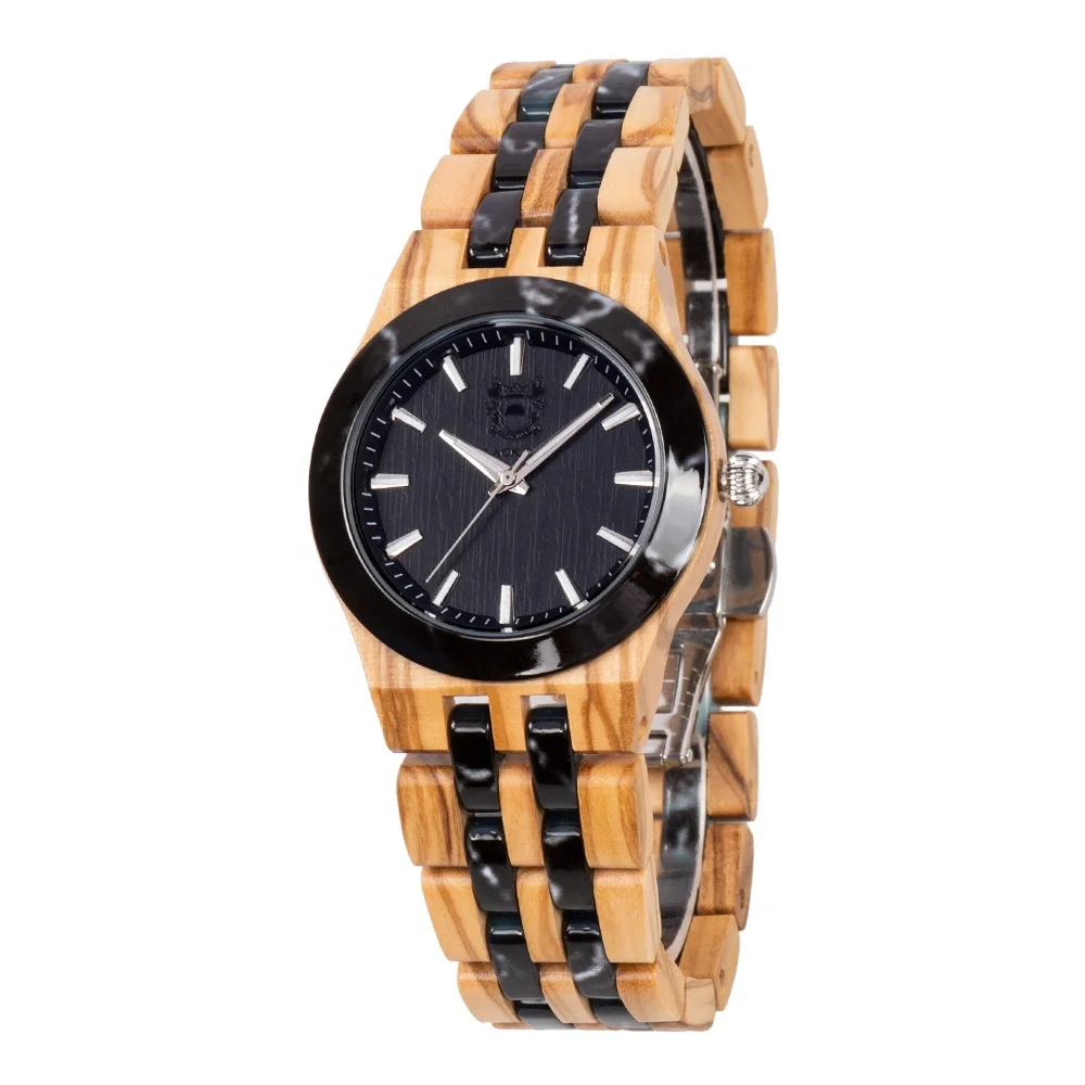 

Natural wood men's casual business wooden watch charming style