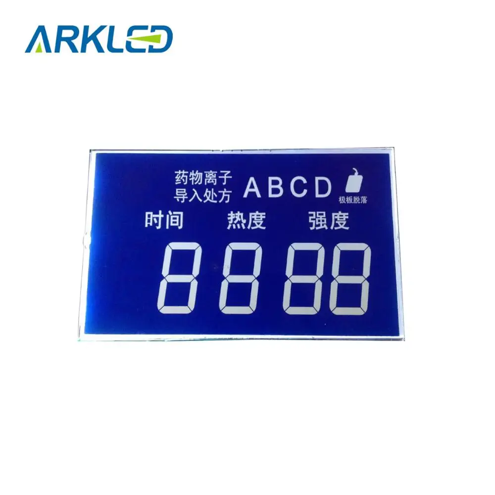 Custom LCD Module Standard 4 Digits 7 Segment HTN LCD Display