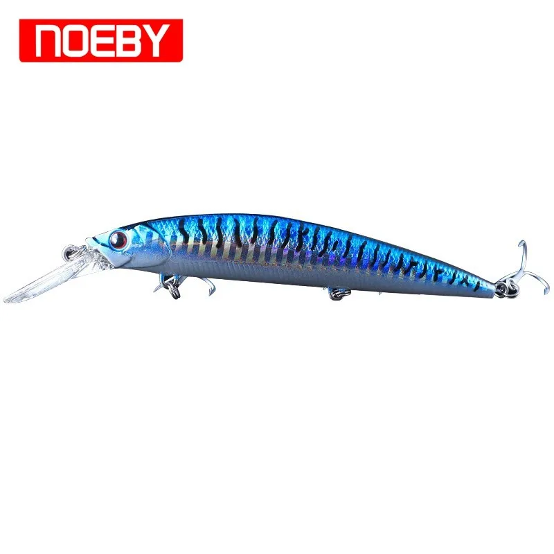 

NBL 9448 abs fluke fishing lure 3d laser fish eyes minoow slim lures 110mm