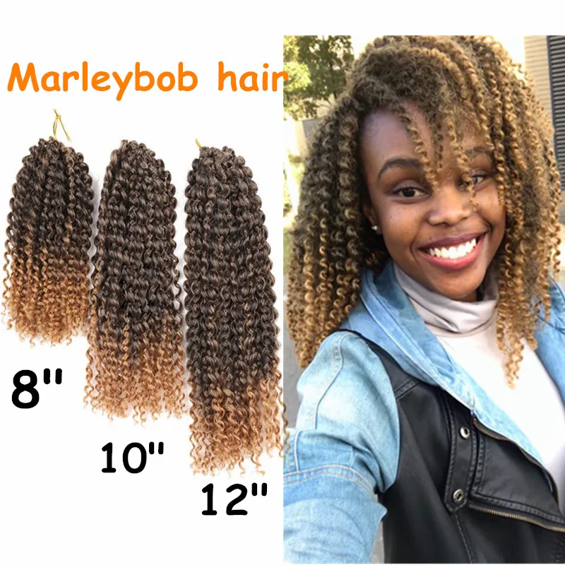 Ombre Braiding 8 10 12 Synthetic Marley Braid Hair Extension Mali