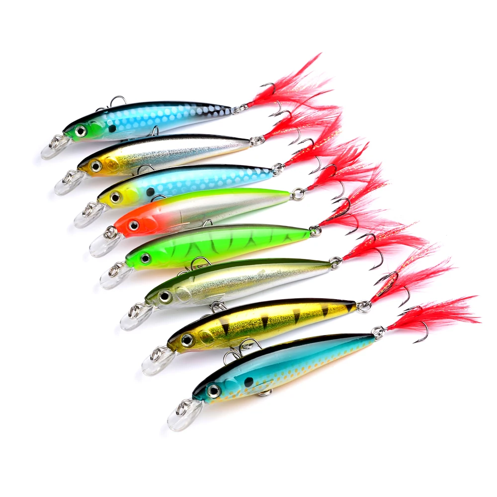 

Top Fishing Lures 8pc/lot Exported to USA Market Fishing Tackle 0.493oz-13.98g/4.5-11.43cm Fishing Bait